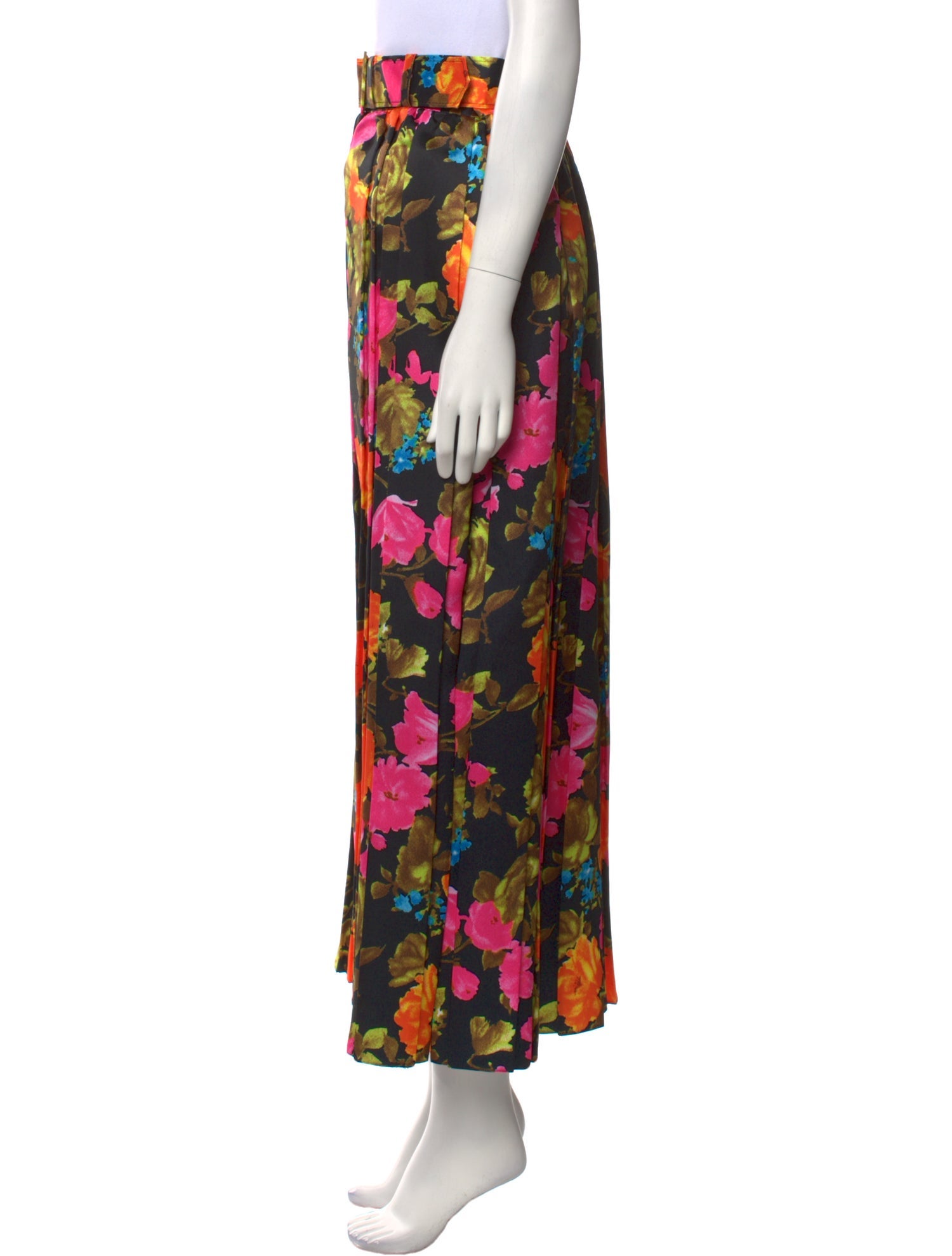 Richard Quinn Floral Print Midi Length Skirt