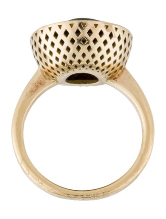 Ray Griffiths 18K Opal & Diamond Cocktail Ring