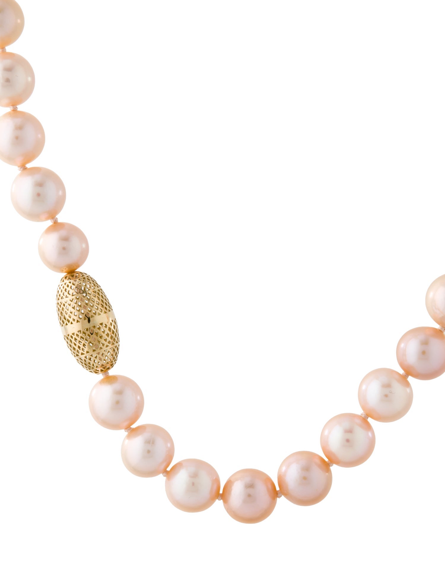Ray Griffiths 18K Pearl Bead Strand Necklace