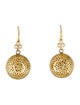 Ray Griffiths 18K Diamond Crownwork Drop Earrings