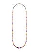 Ray Griffiths 18K Multicolor Sapphire Bead Necklace