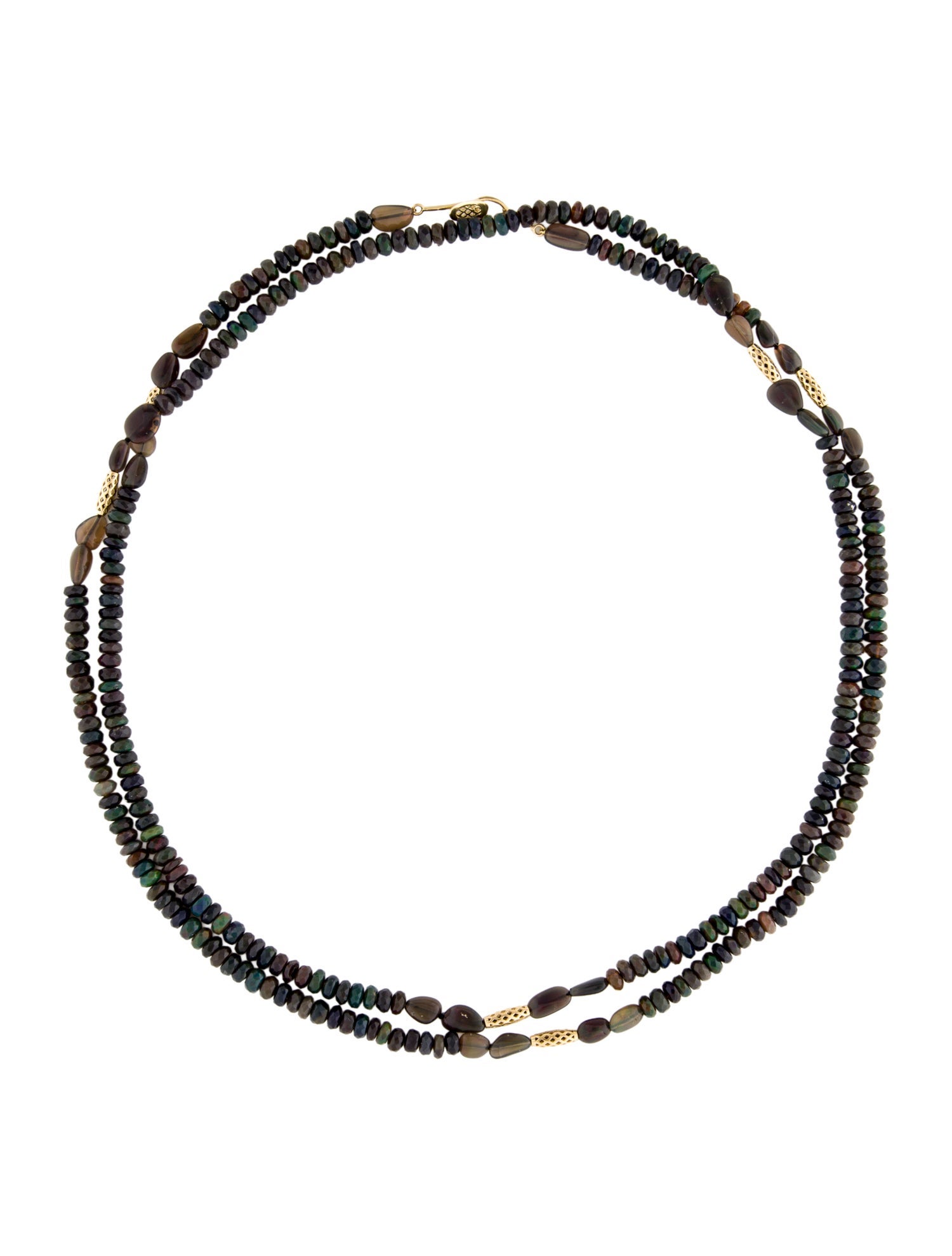 Ray Griffiths 18K Opal Bead Necklace