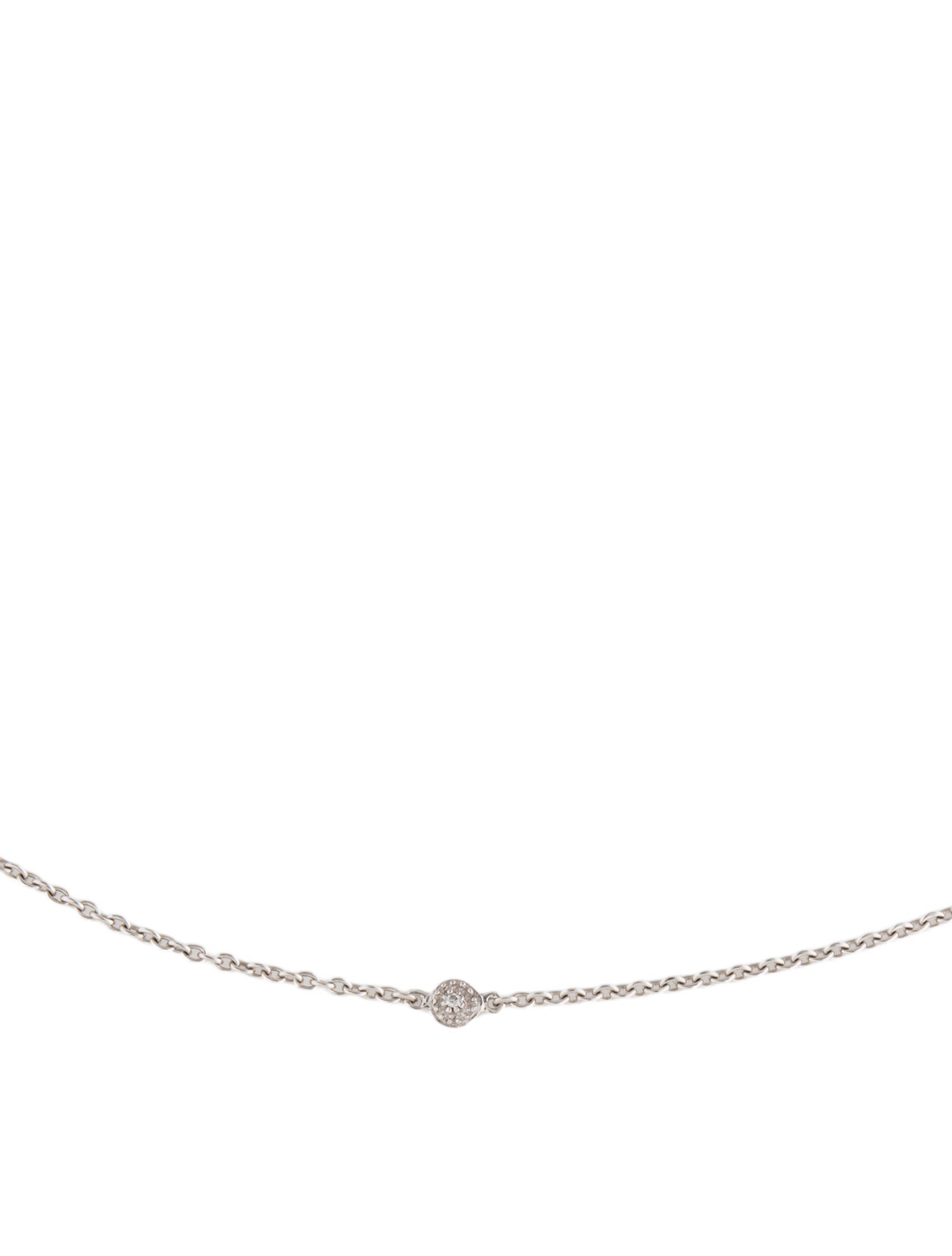 Rhonda Faber Green 18K Diamond Station Necklace