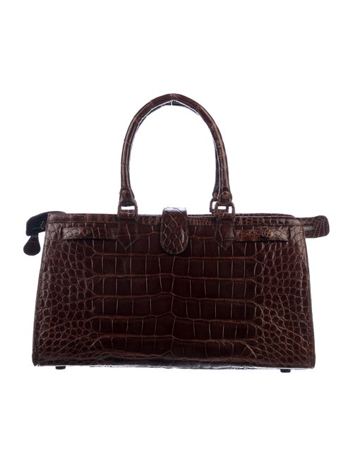 Rhonda Ochs Alligator Doctor Bag Brown
