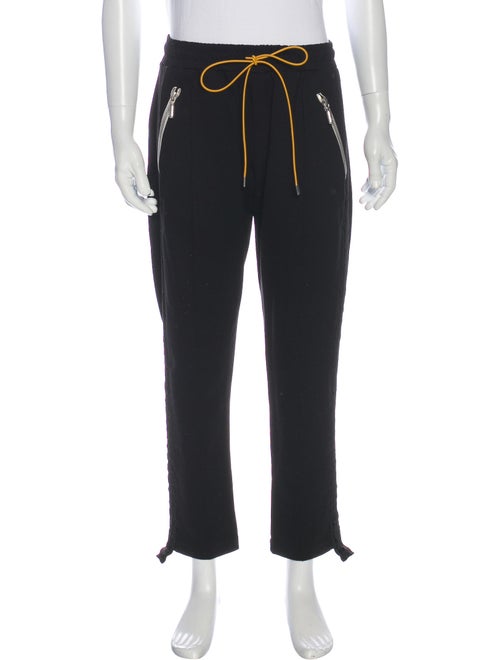 Rhude Velvet-Trimmed Lounge Bottoms Black
