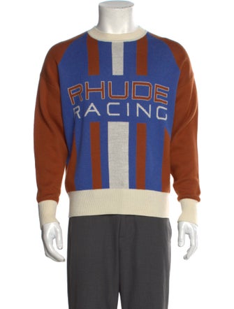 RHUDE Printed Crew Neck Cardigan