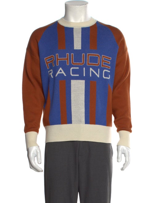 RHUDE Printed Crew Neck Cardigan