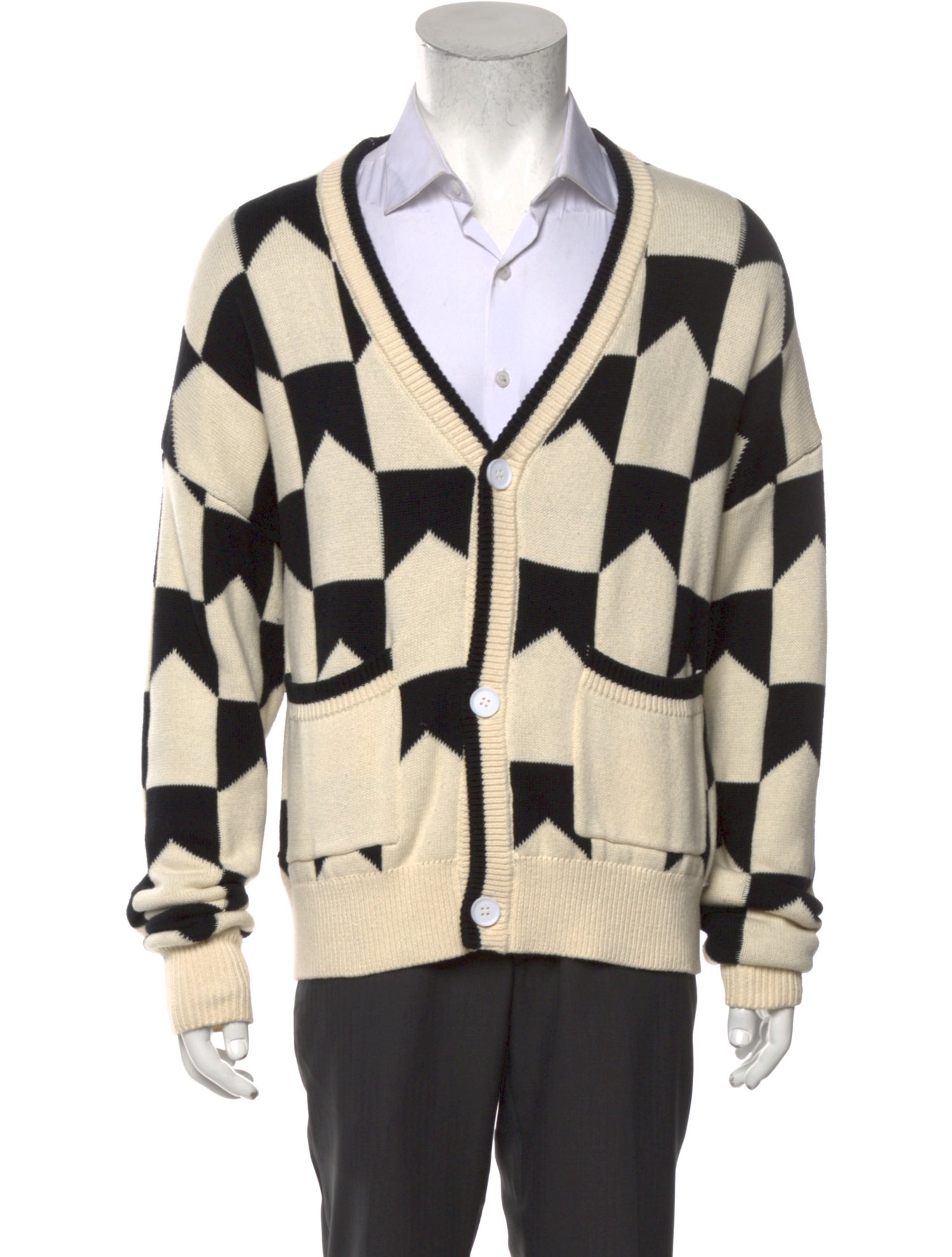 RHUDE Patterned Open Front Cardigan