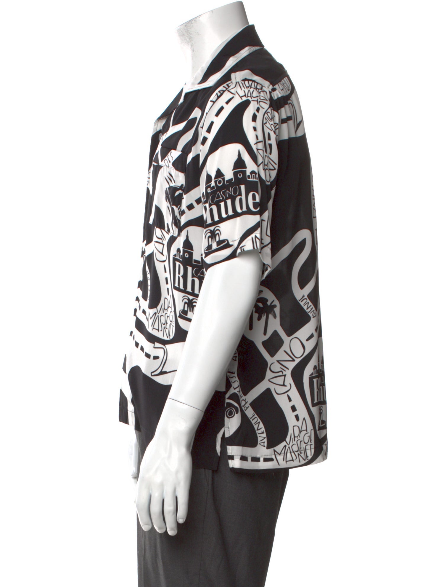 RHUDE Printed Short Sleeve Shirt w/ Tags