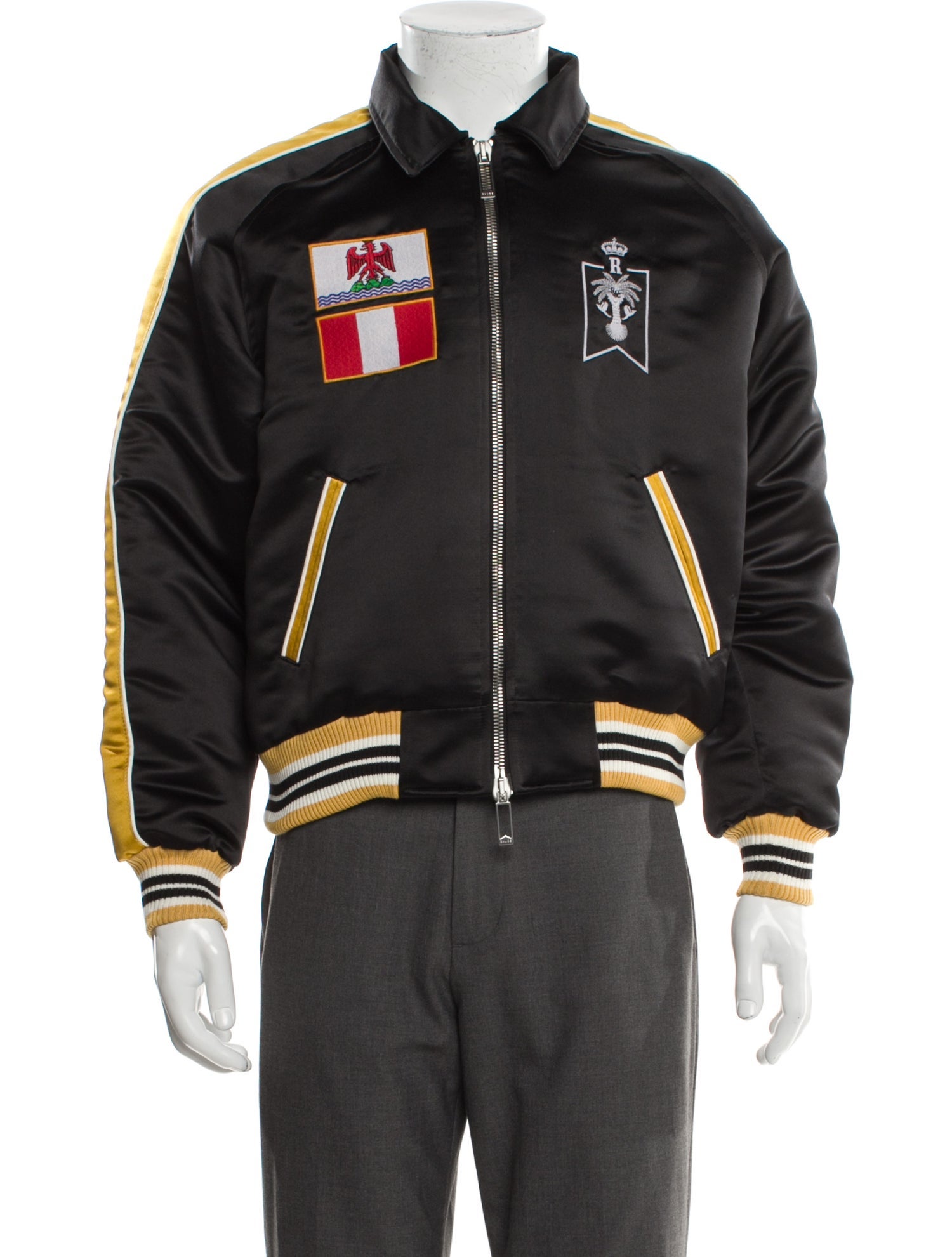 RHUDE Graphic Print Varsity Jacket w/ Tags