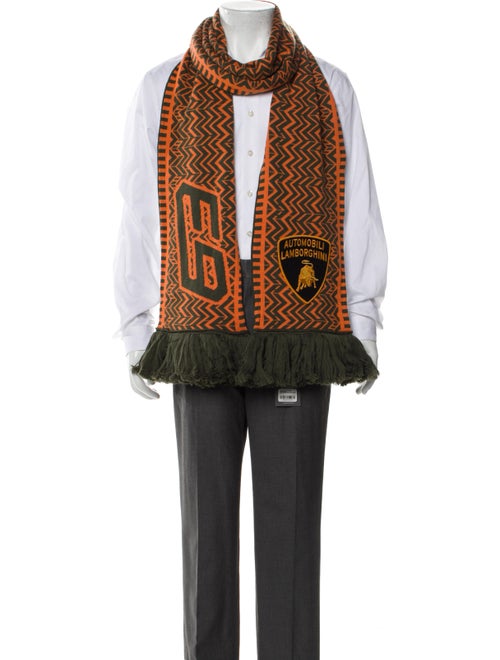 RHUDE Merino Wool Printed Scarf