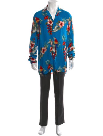 RHUDE Graphic Print Long Sleeve Shirt