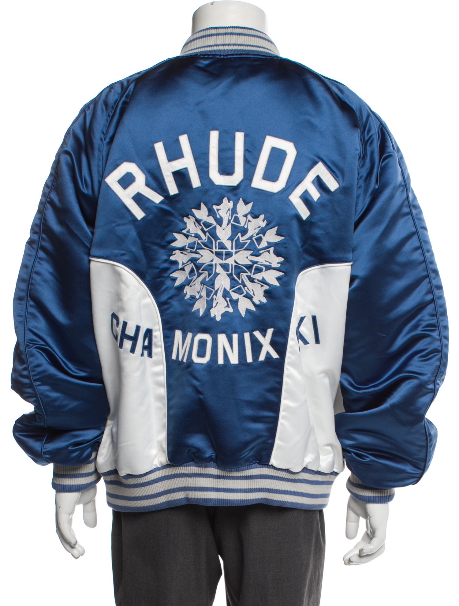 RHUDE Striped Bomber Jacket