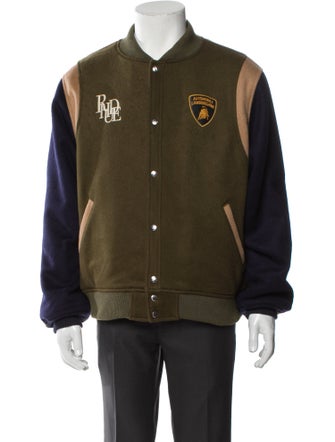 RHUDE Wool Graphic Print Varsity Jacket