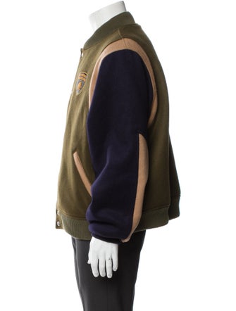 RHUDE Wool Graphic Print Varsity Jacket