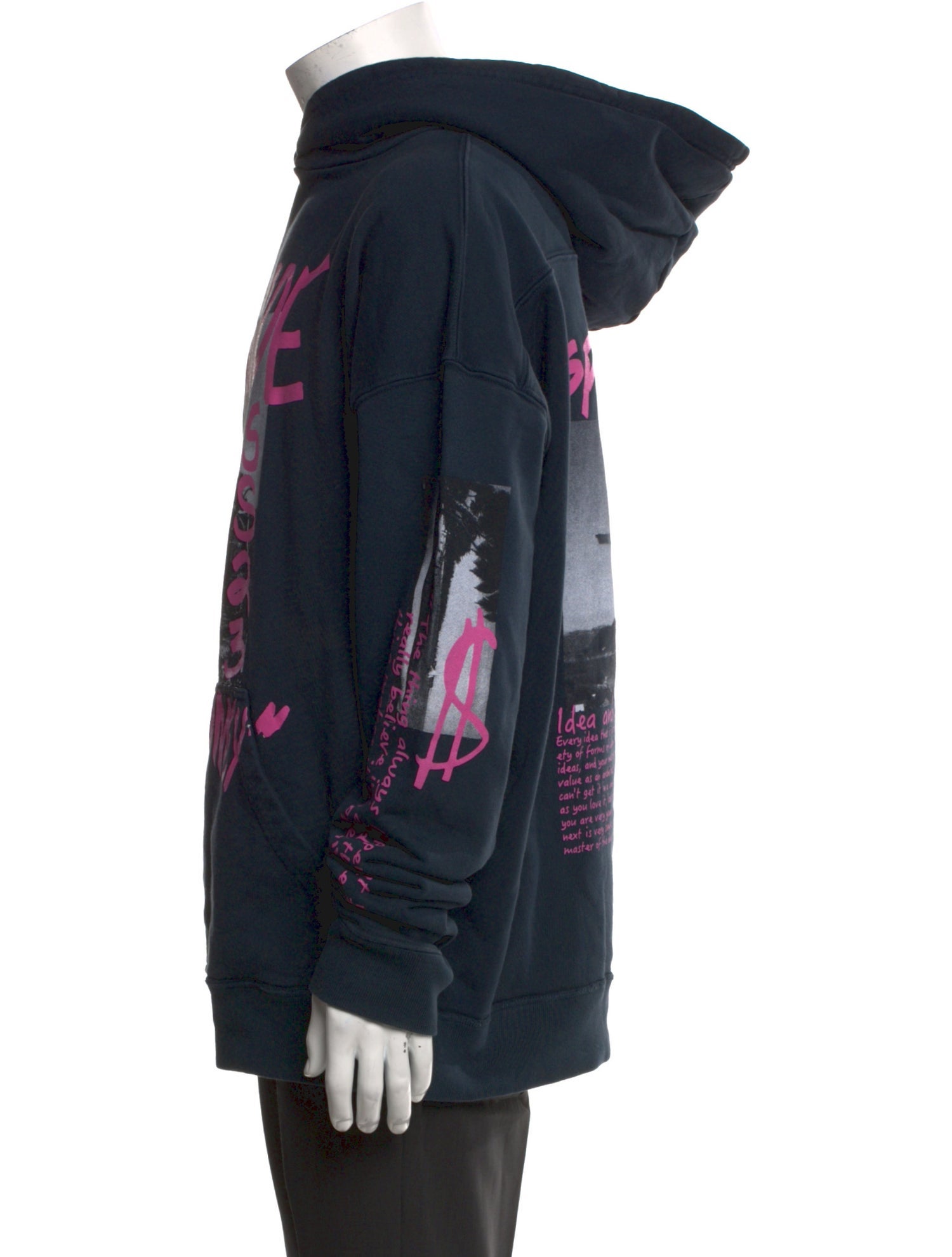 RHUDE Graphic Print Crew Neck Hoodie