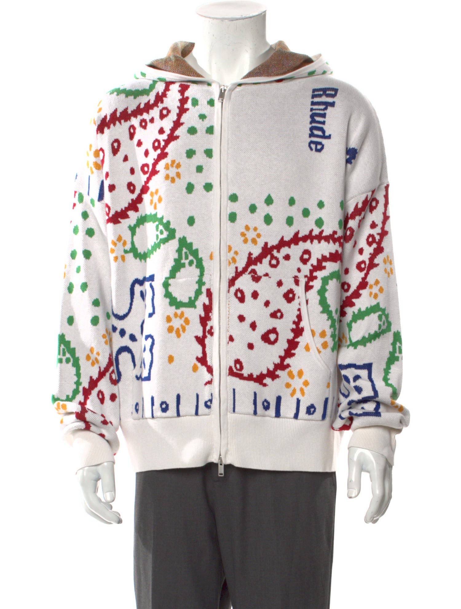 RHUDE Graphic Print Crew Neck Hoodie