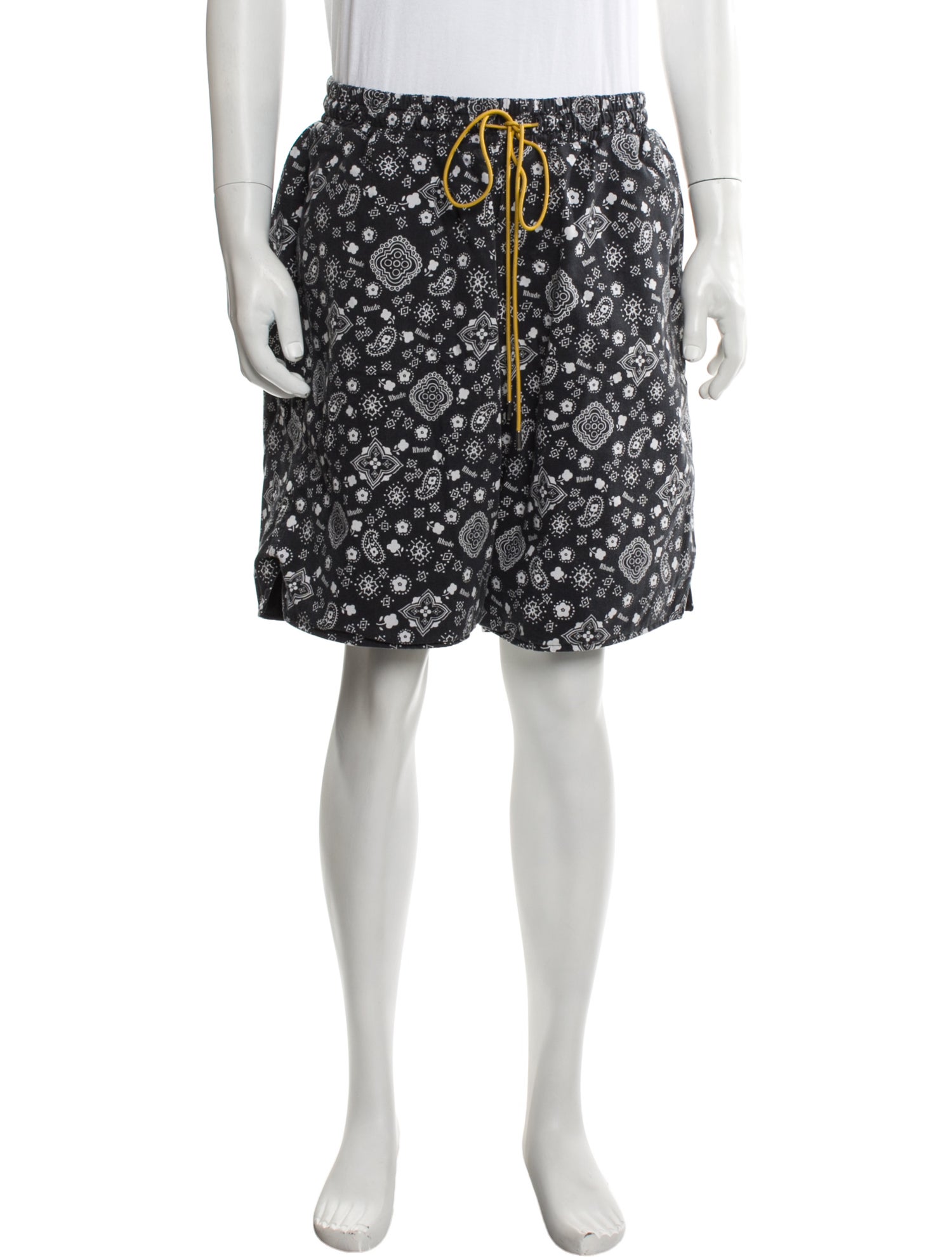 RHUDE Printed Flat Front Shorts