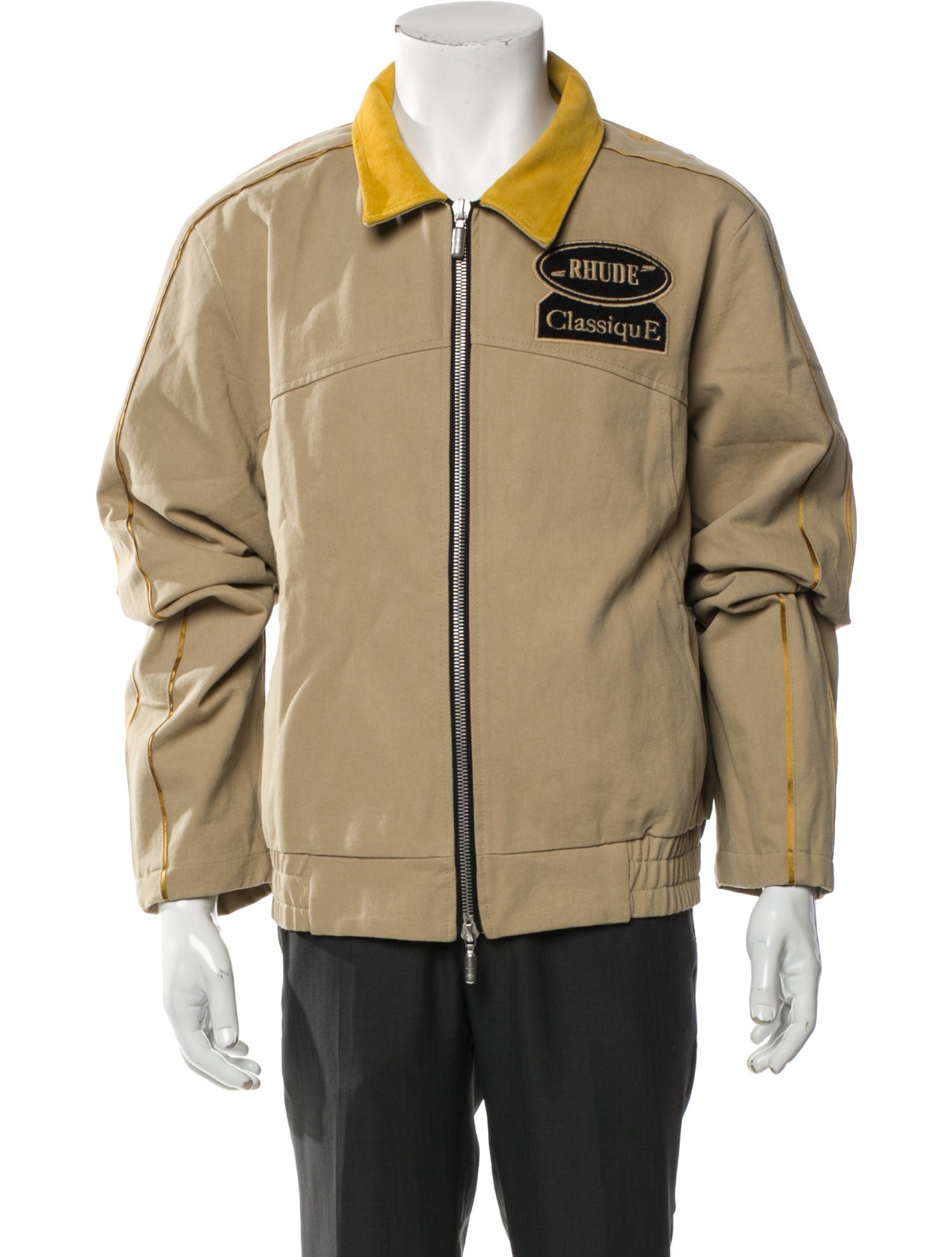 RHUDE Graphic Print Moto Jacket