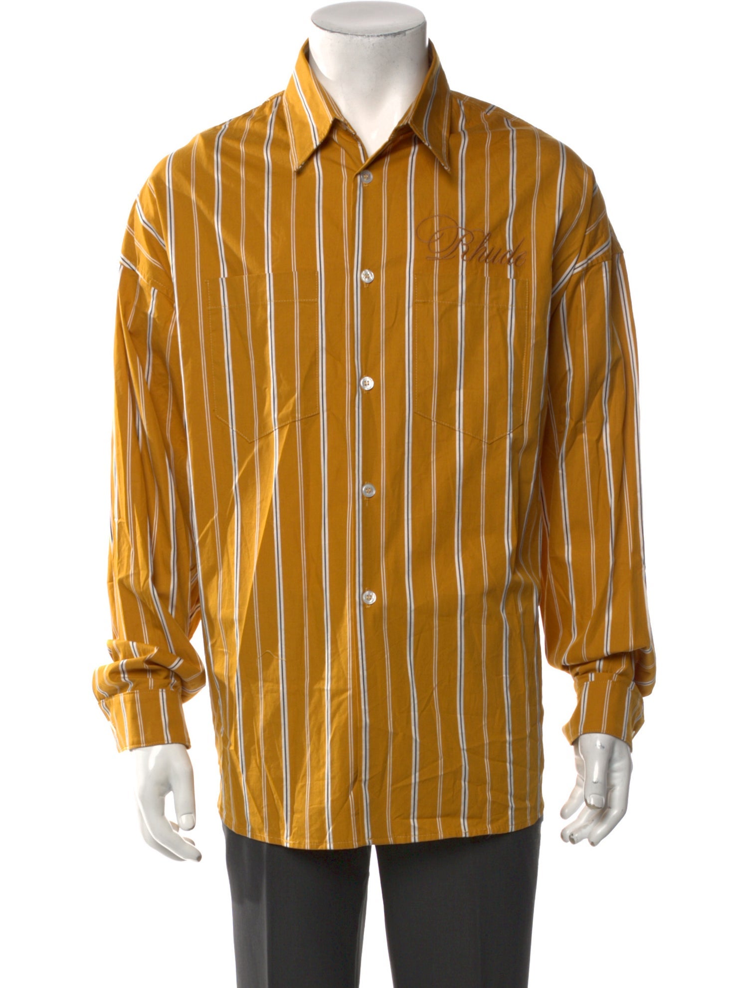 RHUDE Striped Long Sleeve Shirt