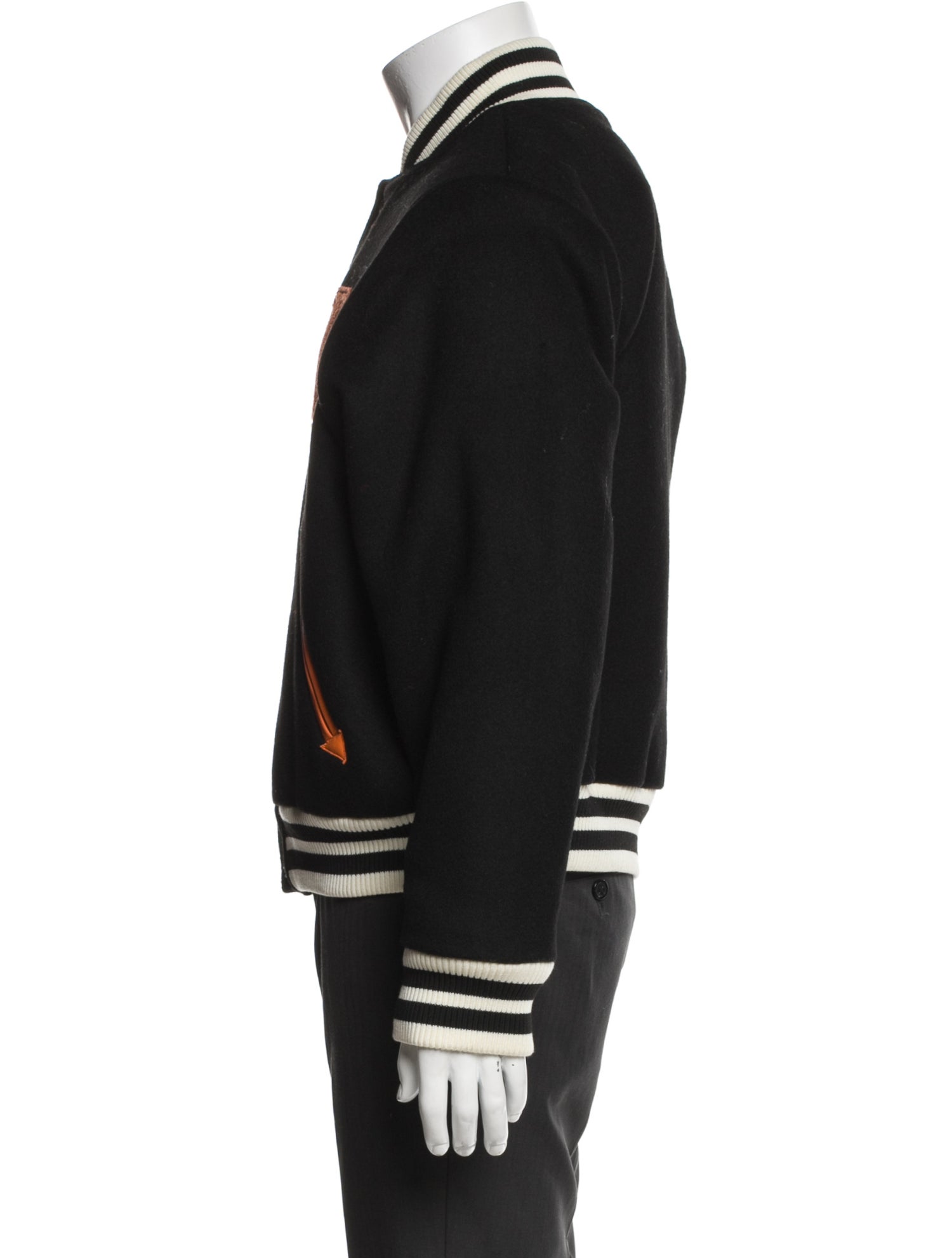 RHUDE Wool Striped Varsity Jacket