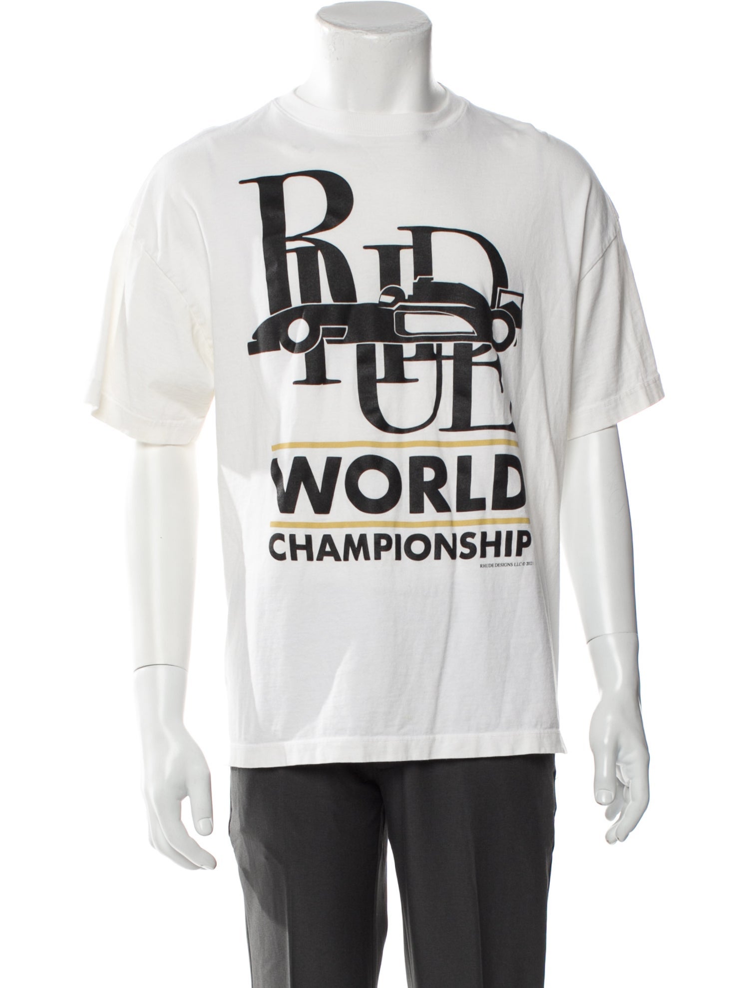 RHUDE Graphic Print Crew Neck T-Shirt