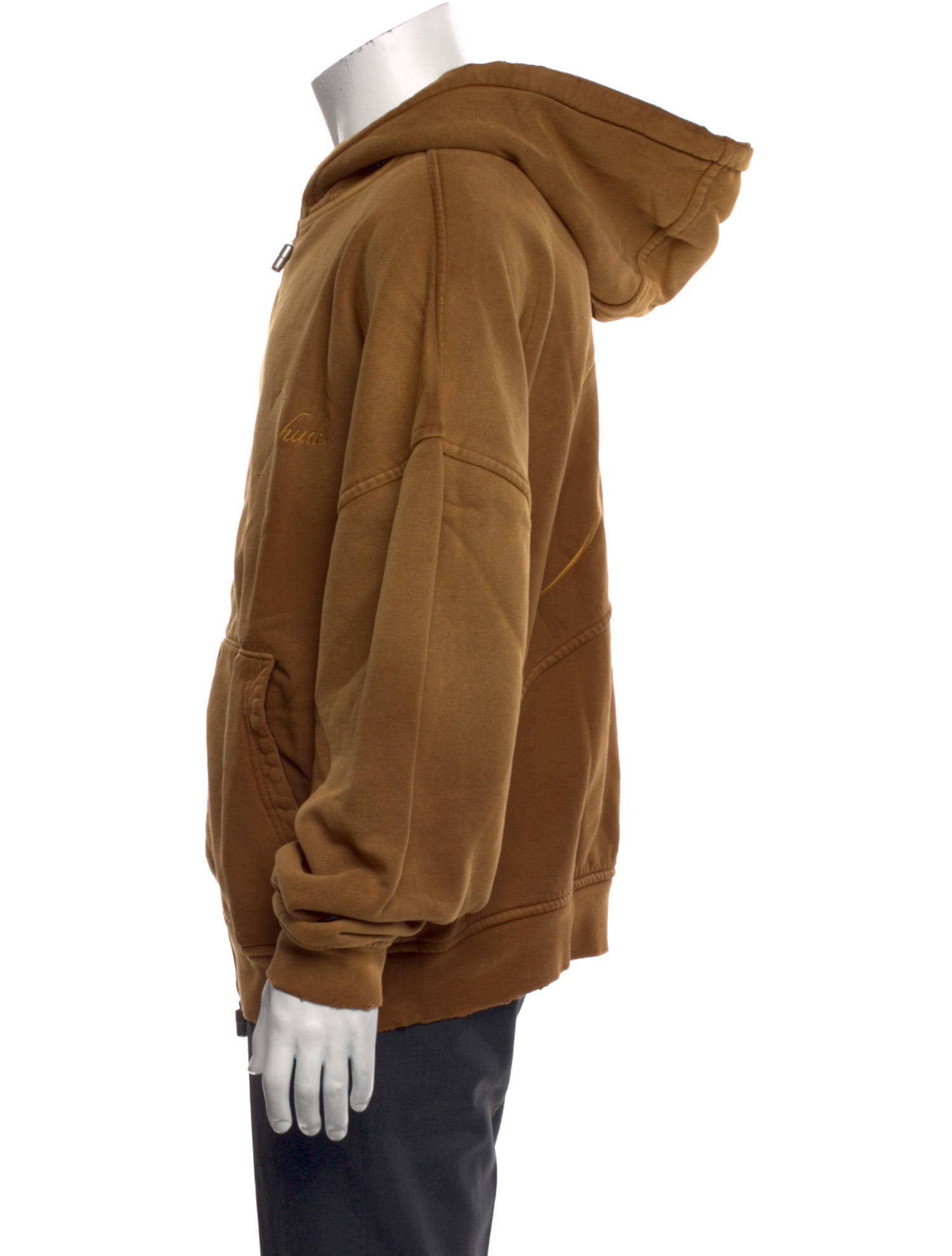 RHUDE V-Neck Long Sleeve Hoodie