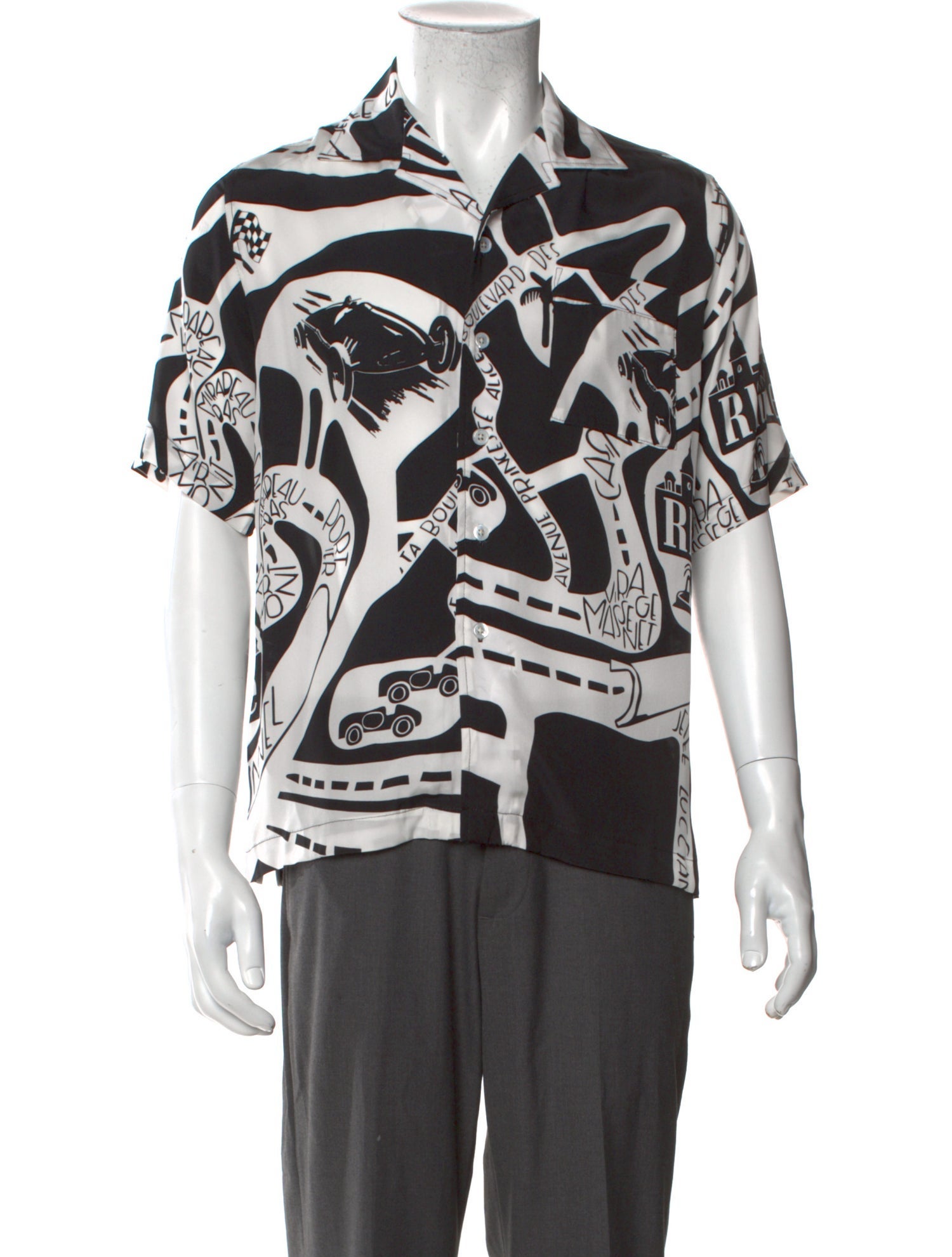 RHUDE Silk Printed Shirt w/ Tags