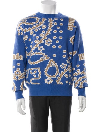 RHUDE Printed Crew Neck Pullover