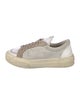 RHUDE Suede Colorblock Pattern Sneakers
