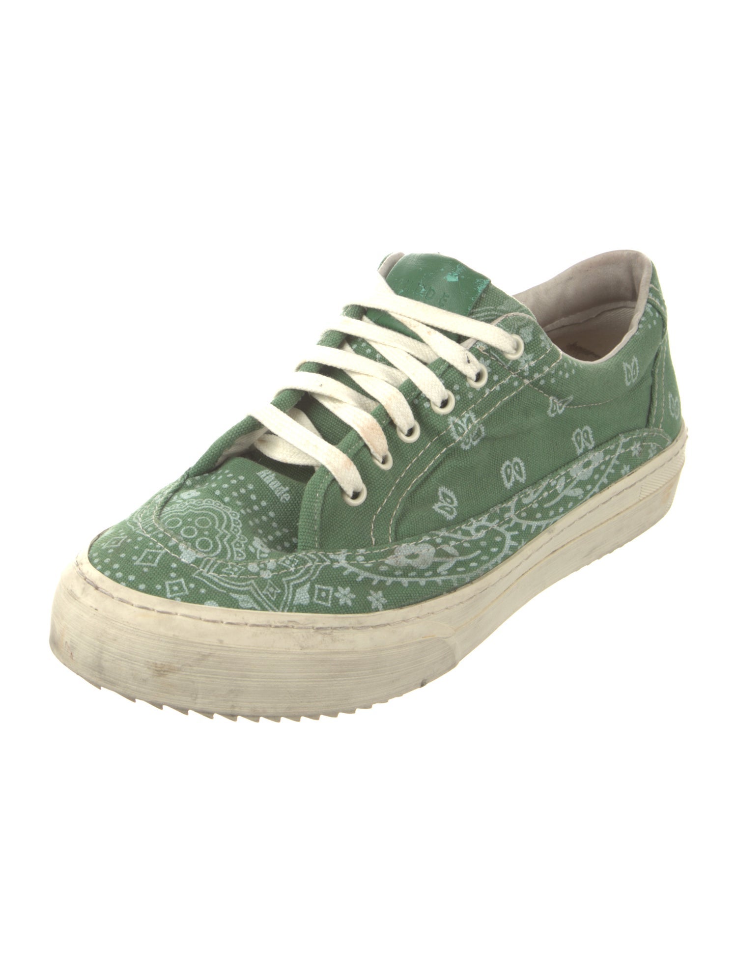 RHUDE Canvas Paisley Print Sneakers