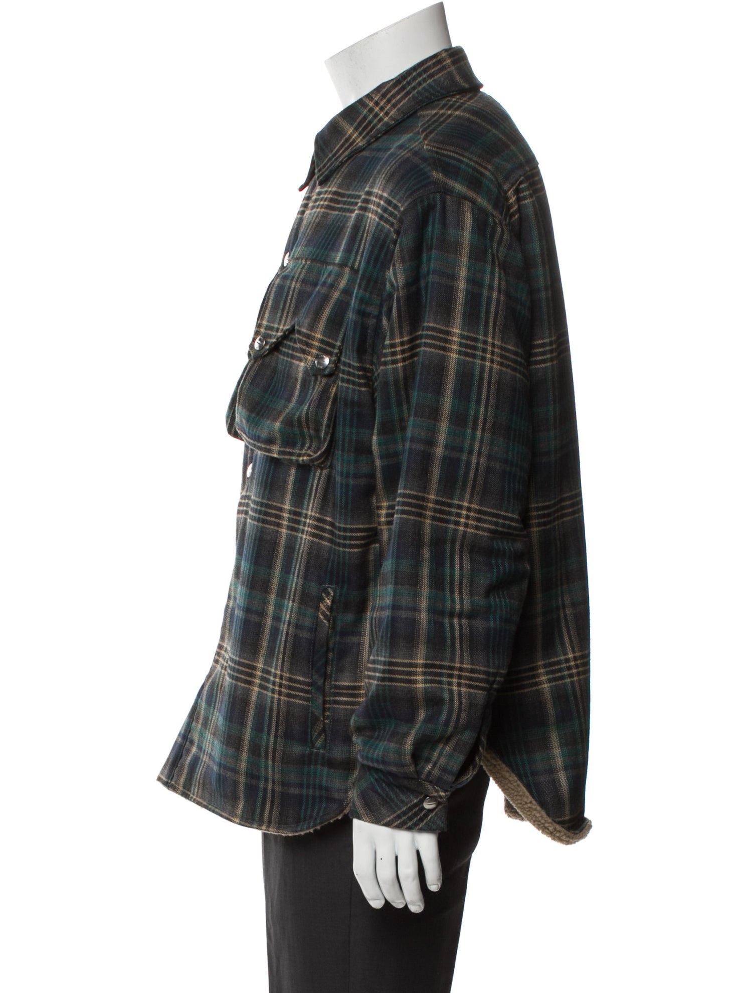 RHUDE Plaid Print Utility Jacket