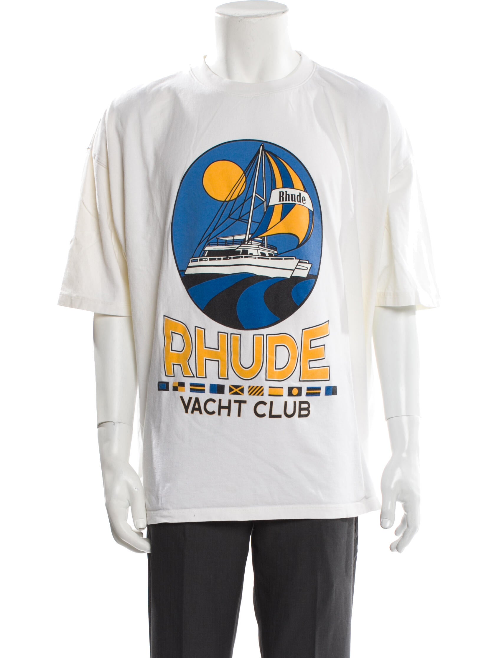 RHUDE Graphic Print Crew Neck T-Shirt