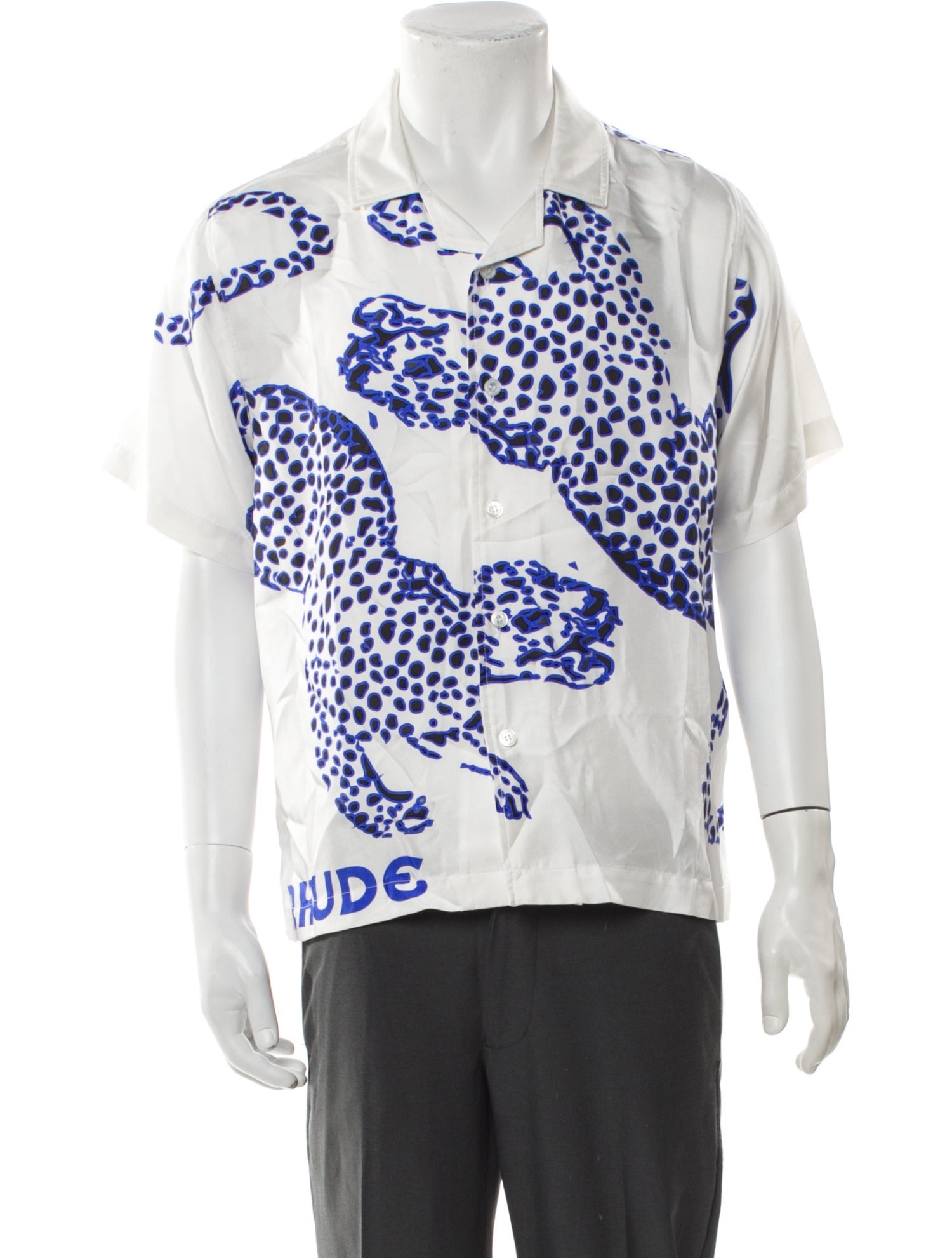 RHUDE Silk Graphic Print Shirt w/ Tags