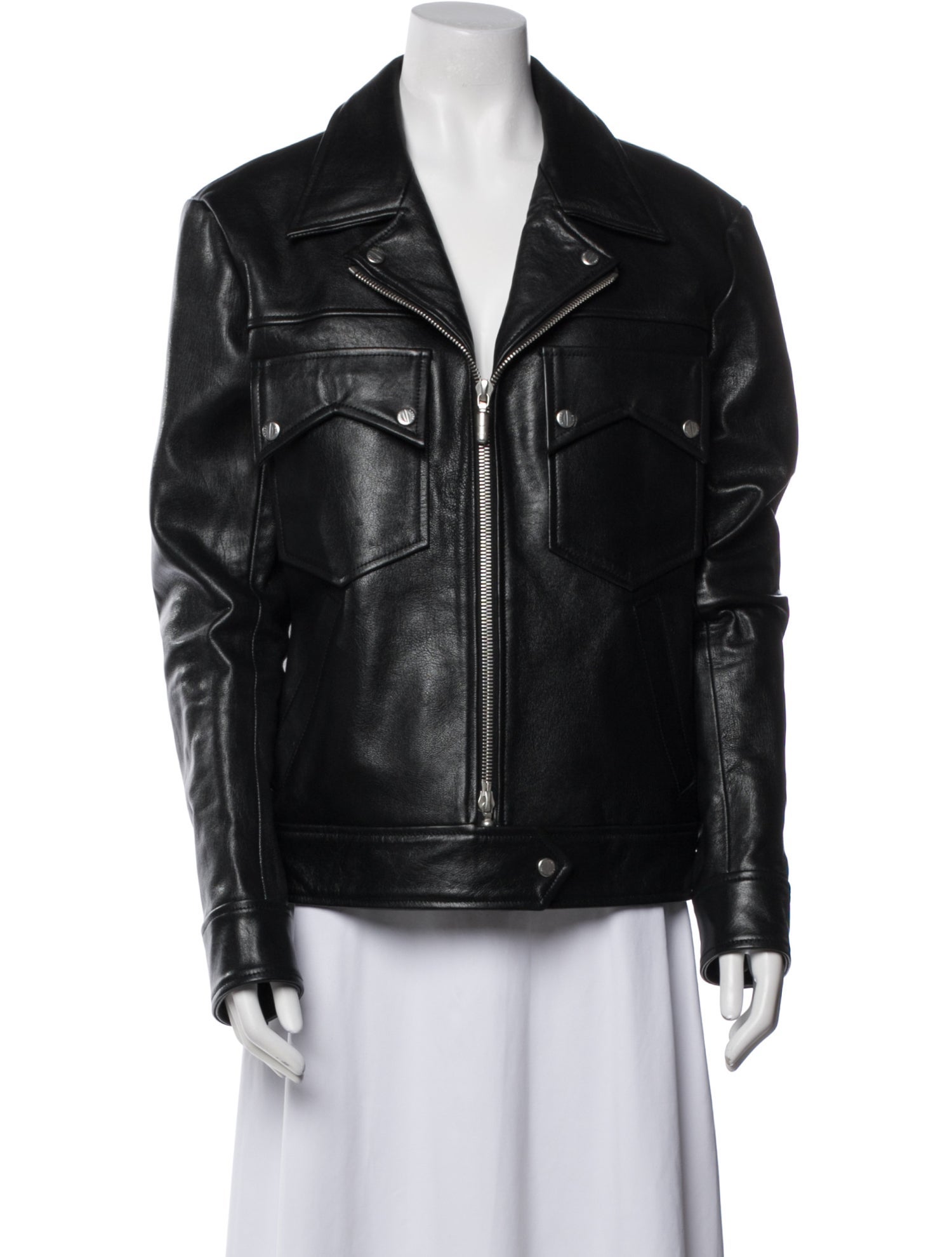 RHUDE Leather Biker Jacket