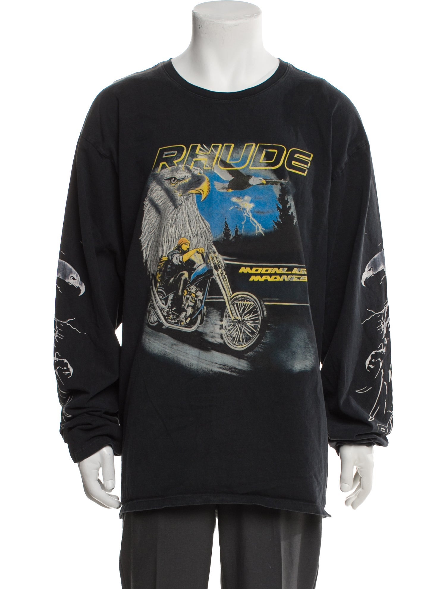 RHUDE Polka Dot Print Long Sleeve Shirt