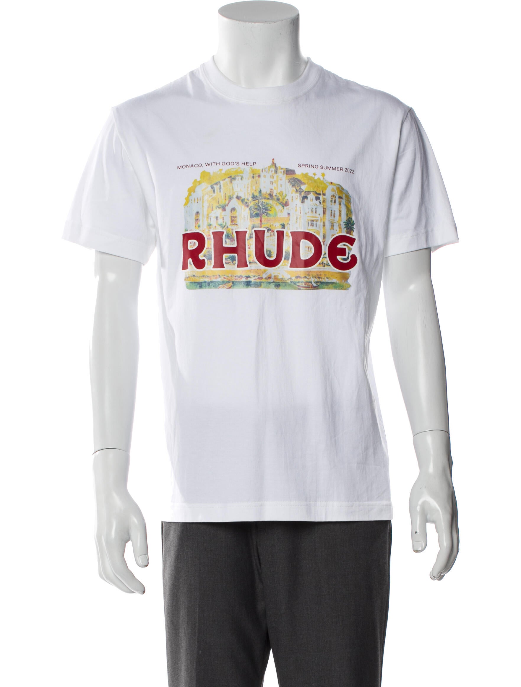 RHUDE Graphic Print Crew Neck T-Shirt