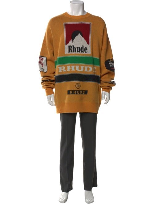 RHUDE Wool Graphic Print Pullover