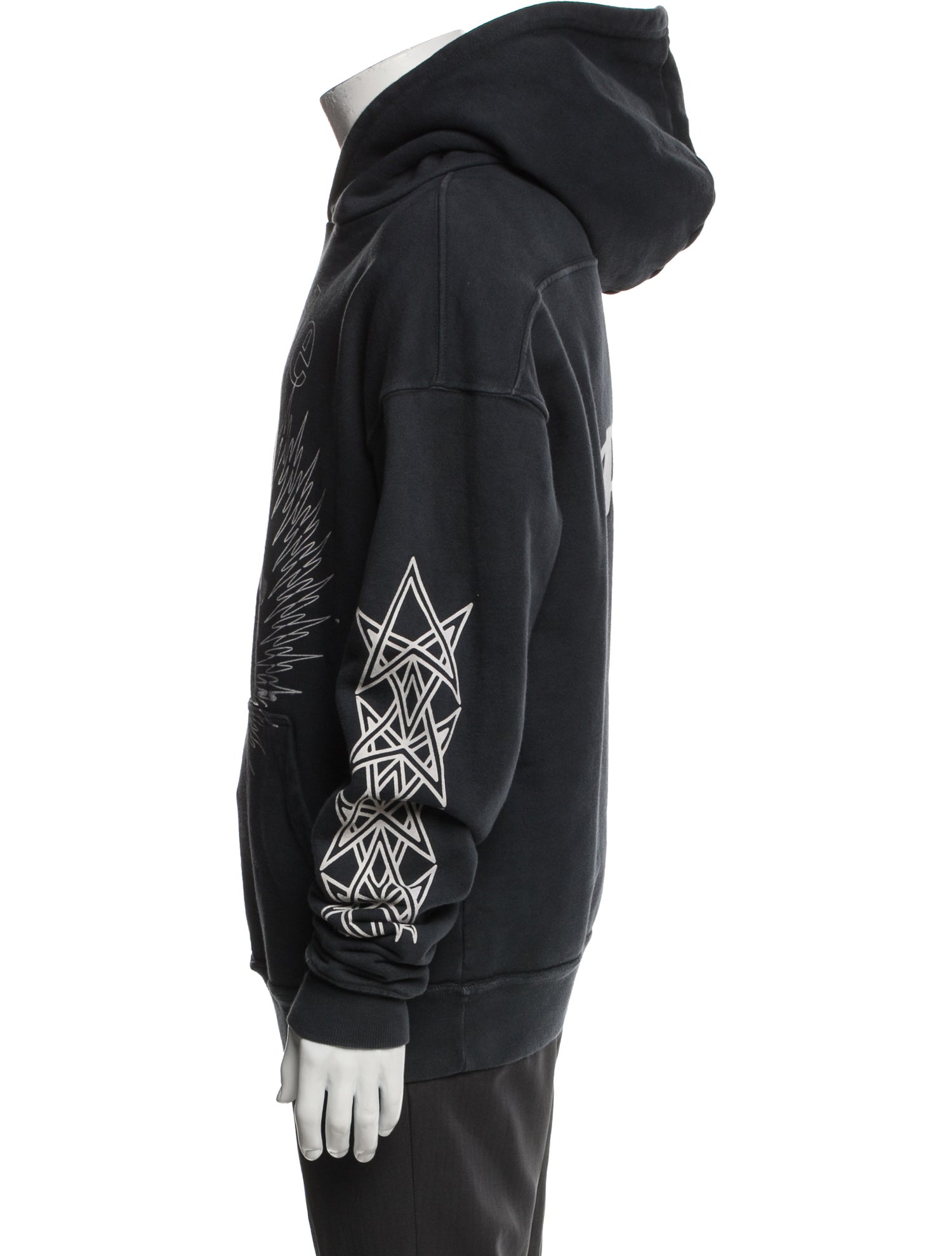 RHUDE Graphic Print Crew Neck Hoodie