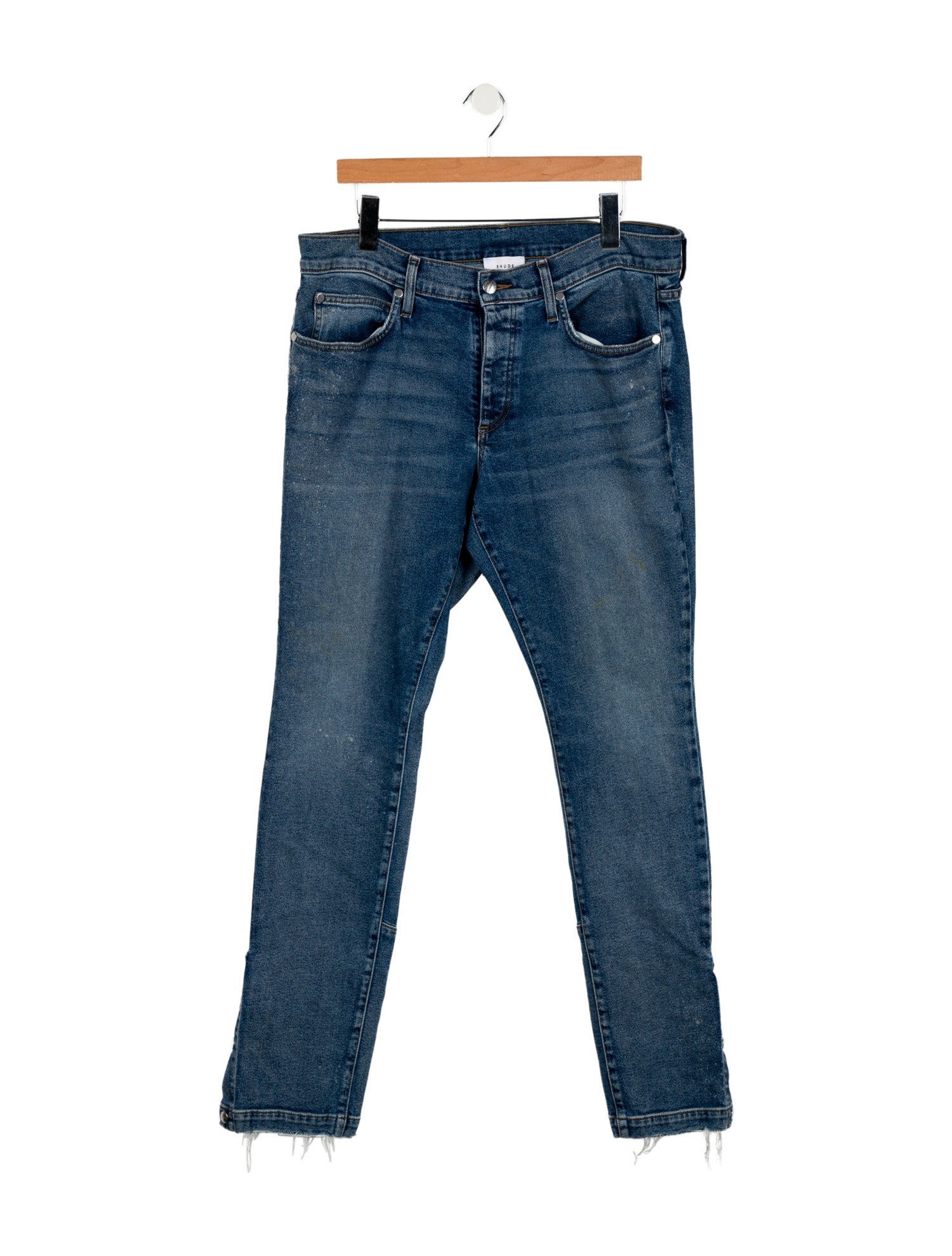 RHUDE Mid-Rise Straight Leg Jeans