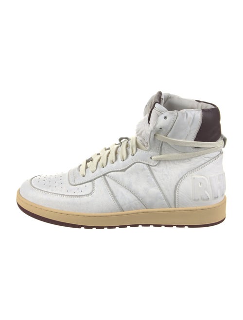 RHUDE Leather Colorblock Pattern Sneakers