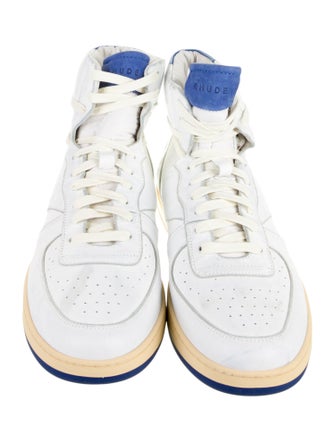RHUDE Leather Colorblock Pattern Sneakers