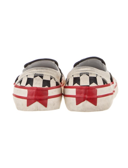 RHUDE Canvas Plaid Print Sneakers