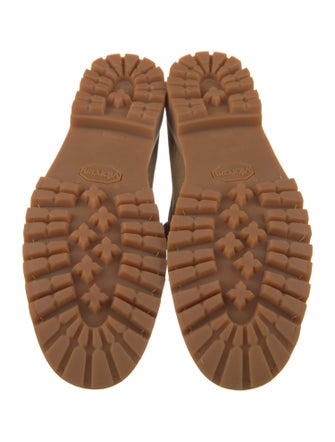 RHUDE Suede Leather Trim Embellishment Dress Loafers