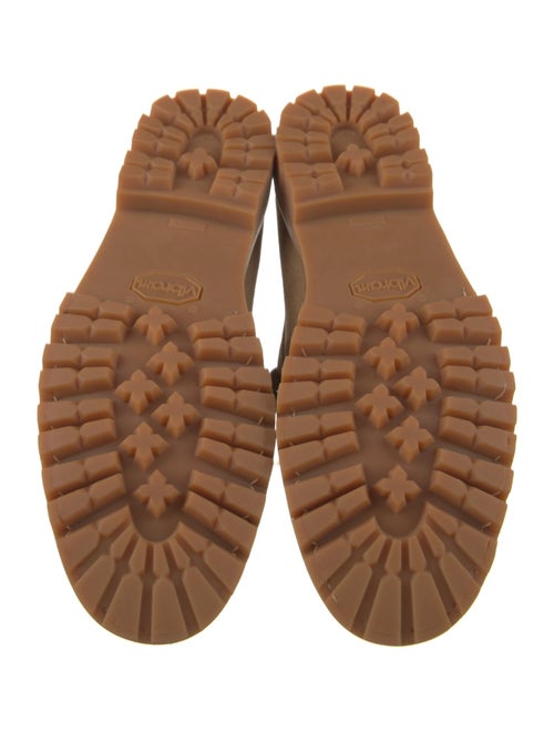 RHUDE Suede Leather Trim Embellishment Dress Loafers