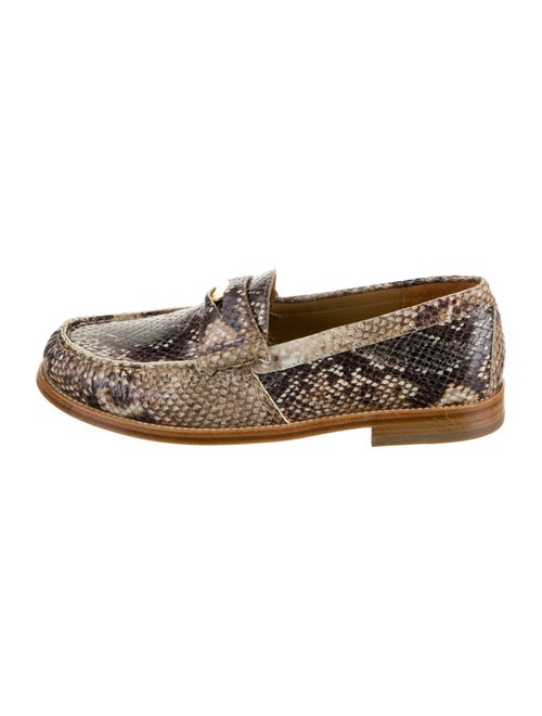 RHUDE Snakeskin Animal Print Loafers