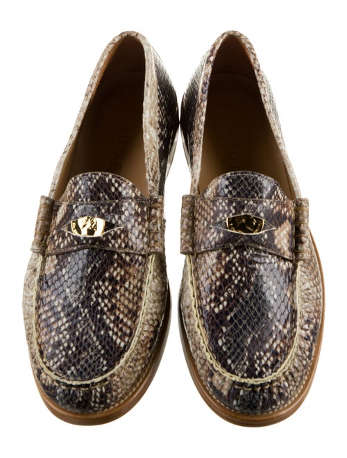 RHUDE Snakeskin Animal Print Loafers