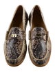 RHUDE Snakeskin Animal Print Loafers