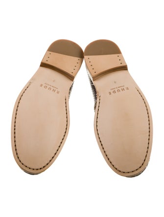RHUDE Snakeskin Animal Print Loafers