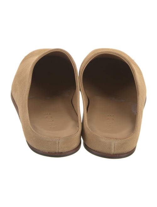 RHUDE Suede Leather Trim Embellishment Slippers